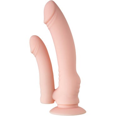 Toyfa A-toys Double Penetration Dildo, телесный