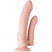 Toyfa A-toys Double Penetration Dildo, телесный