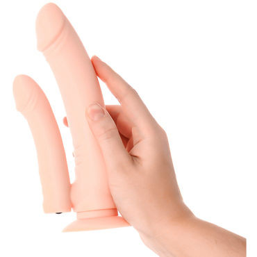 Toyfa A-toys Double Penetration Dildo, телесный