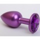 4sexdream Анальная пробка малая, фиолетовая