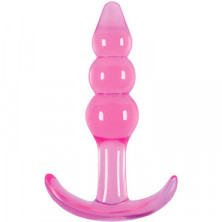 NS Novelties Jelly Rancher Ripple T-Plug, розовая