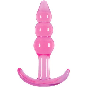 NS Novelties Jelly Rancher Ripple T-Plug, розовая
