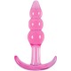 NS Novelties Jelly Rancher Ripple T-Plug, розовая
