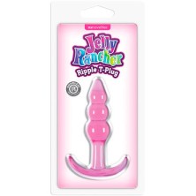 NS Novelties Jelly Rancher Ripple T-Plug, розовая