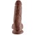 Pipedream King Cock With Balls 20 см, коричневый