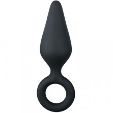 Easytoys Buttplug With Pull Ring Small, черный