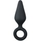 Easytoys Buttplug With Pull Ring Small, черный