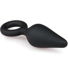 Easytoys Buttplug With Pull Ring Small, черный