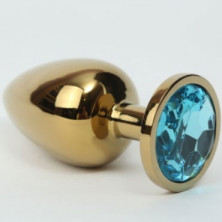 4sexdream Анальная ювелирка M, золотой/голубой