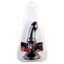 ToyFa Black&Red Анальная втулка, черная