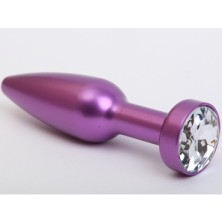 4sexdream Анальная ювелирка вытянутая, фиолетовый/прозрачный