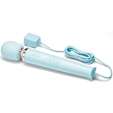 Le Wand Powerful Plug-In Vibrating Massager, голубой