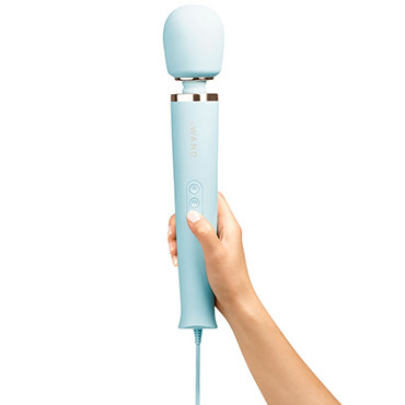 Le Wand Powerful Plug-In Vibrating Massager, голубой