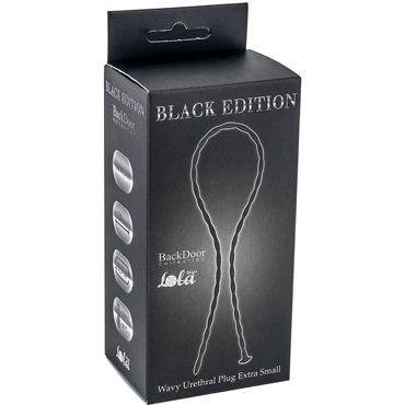 Lola Toys Wavy Urethral Plug Extra Small, черный