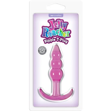 NS Novelties Jelly Rancher Ripple T-Plug, фиолетовая