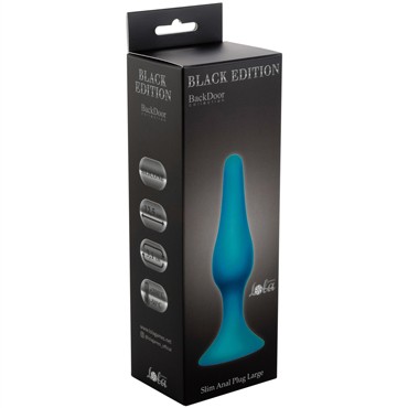 Lola Slim Anal Plug Large, голубая