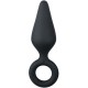 Easytoys Buttplug With Pull Ring Large, черный