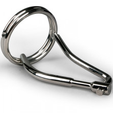 Sinner Penis Cage With Penis Plug, серебристый