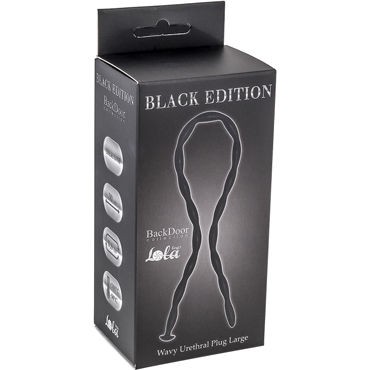 Lola Toys Wavy Urethral Plug Large, черный