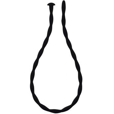 Lola Toys Wavy Urethral Plug Large, черный