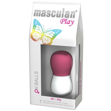 Masculan Ok-Balls, розово-белый