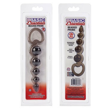 California Exotic Basic Essentials Beaded Probes, черная