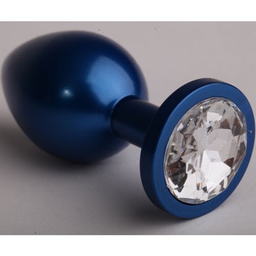 4sexdream Анальная ювелирка M, синий/прозрачный