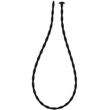 Lola Toys Wavy Urethral Plug Medium, черный