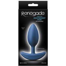 NS Novelties Renegade Heavyweight Plug Medium, синяя