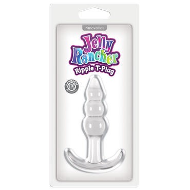 NS Novelties Jelly Rancher Ripple T-Plug, прозрачная