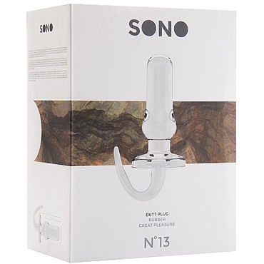 Shots Toys Sono Butt Plug №13, прозрачная
