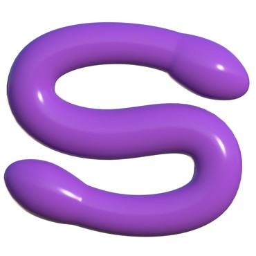 Pipedream Classix Double Whammy, фиолетовый