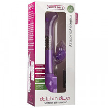 Shots Toys Dolphin Diver, фиолетовый