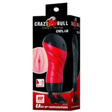Baile Crazy Bull Delia Вибромастурбатор-вагина, красный