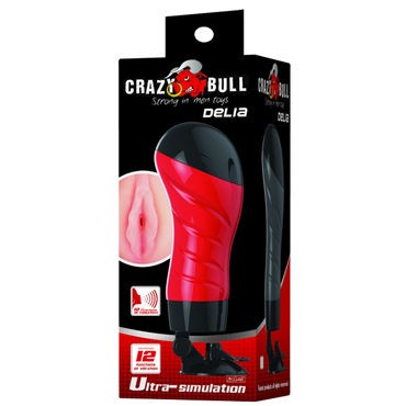 Baile Crazy Bull Delia Вибромастурбатор-вагина, красный
