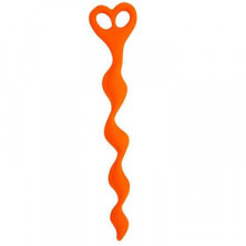 Topco Climax Anal Silicone Swirl Anal Beads, красная