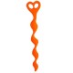 Topco Climax Anal Silicone Swirl Anal Beads, красная