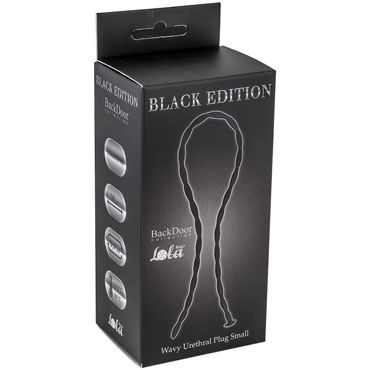 Lola Toys Wavy Urethral Plug Small, черный