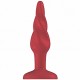 Shots Plug&Play Butt Plug Rounded Acrylic 7,5см, красная
