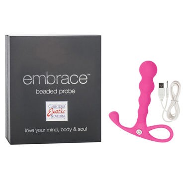 California Exotic Embrace Beaded Probes, розовый