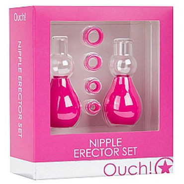 Shots Toys Nipple Erector Set, розовый