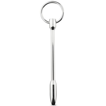 Sinner Solid Metal Dilator with Pull-out-ring, серебристый