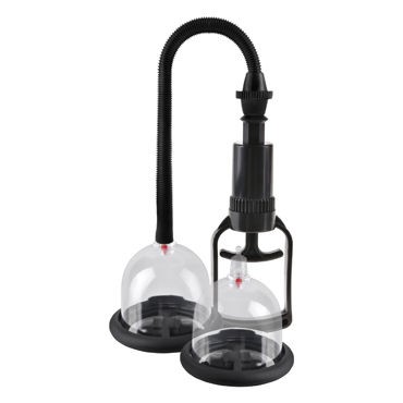 Pipedream Fetish Fantasy Deluxe Vibrating Nipple Pleasure Cups, черные