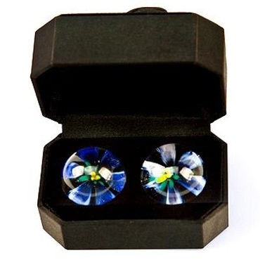 Topco TLC CyberGlass Ben Wa Balls, синие