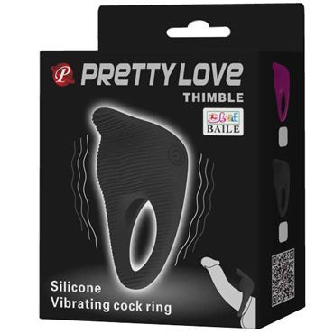 Baile Pretty Love Vibrating Ring, черное