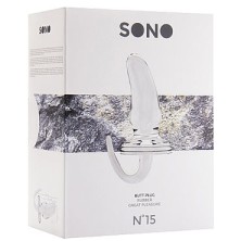 Shots Toys Sono Butt Plug №15, прозрачная
