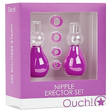 Shots Toys Nipple Erector Set, фиолетовый