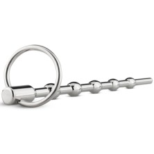 Sinner Solid Metal Dilator With Pull Ring, серебристый