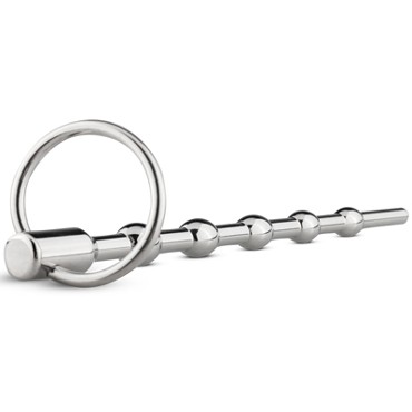 Sinner Solid Metal Dilator With Pull Ring, серебристый