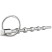 Sinner Solid Metal Dilator With Pull Ring, серебристый